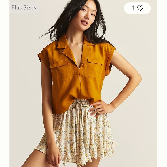 Anthropologie Cropped Utility Pullover - Picture 2 of 8